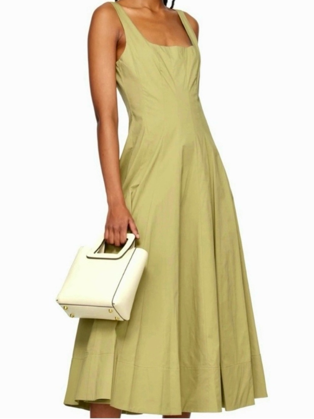 STAUD Wells Dress - Khaki